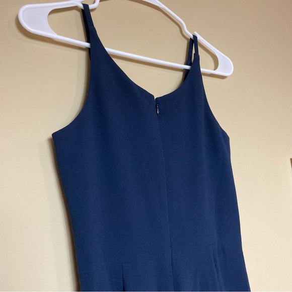 Dress The Population NWT ‘Iris’ V-Neck Side Slit Gown in ‘Midnight Blue’ Size XS - Picture 11 of 16